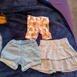 Toddler Girl Shorts & Skirt Bundle